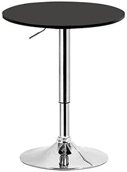 Woltu Höhenverstellbarer Bistrotisch Ø 60 cm (BT02) schwarz