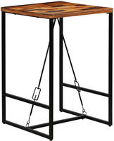 vidaXL Bartisch Altholz Massiv 70x70x106 cm