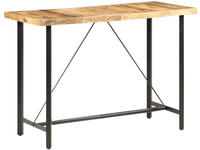 vidaXL Bartisch 150x70x107 cm Raues Mangoholz