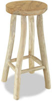 Barhocker Teak Massivholz Vidaxl 73023
