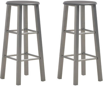 vidaXL Barhocker 2 Stk. Anthrazit MDF (284387)