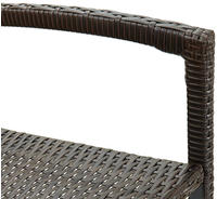 Barhocker 4 Stk. Braun Poly Rattan - Vidaxl