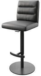 DeLife Pela-Flex Echt-Leder Metall 45x50x95-120 cm schwarz (24823)