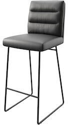DeLife Pela-Flex Echt-Leder Metall 43x50x114 cm schwarz (24695)