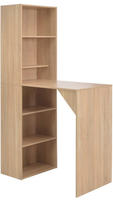 vidaXL Bartisch mit Schrank Eichenoptik 115x59x200 cm