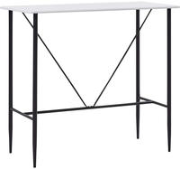 Bartisch Wei&szlig; 120 X 60 X 110 Cm Mdf - Vidaxl
