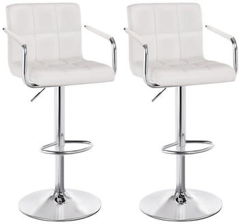 Songmics 2er-Set Barhocker wei&szlig; (LJB93W)