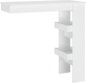 vidaXL Wand-Bartisch Wei&szlig; 102x45x103,5 cm Holzwerkstoff (811781)