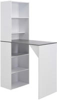 vidaXL Bartisch mit Schrank Wei&szlig; 115x59x200 cm
