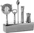 Fink NASSAU Cocktail-Set 6-tlg., Aluminium/Edelstahl, silber, gehämmert (154047)