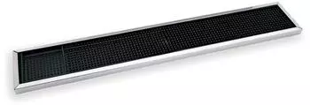 WAS Barmatte Gummimatte mit Edelstahlrahmen rutschhemmend 60x10cm (9998600)