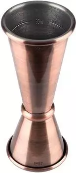 Buddys Bar Jigger Doppelma&szlig; 2,5cl/5cl, Edelstahl, Kupfer antik (66049)