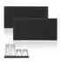Relaxdays Barmatte 2er Set, PVC, 30x15cm, schwarz (10045186)