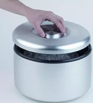 APS Eisw&uuml;rfelbeh&auml;lter Aluminium 3L mit Innenbeh&auml;lter und Deckel (36033)