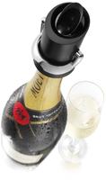 Vacu Vin Champagnerverschluss und -Ausgie&szlig;er 11 cm schwarz