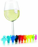 Vacu Vin 12er-Set: Glasmarkierer ''Party People'' in Bunt