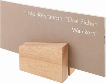 Assheuer & Pott Kartenhalter, 2er Set Holz, senkrecht und 8,5 x 6 cm, H: 4,5 cm