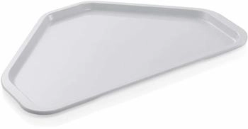 Was Polyester-Tablett, Trapez - lichtgrau