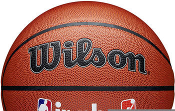 Wilson Jr Nba Fam Logo Indoor Outdoor Bskt NBA white 7