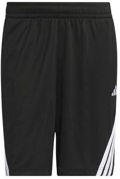 Adidas Legends 3-Streifen Basketball Shorts Black / White CM (JI7576)