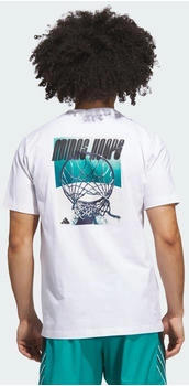 Adidas Hoops Graphic T-Shirt White / Black (JX1782)