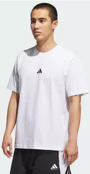 Adidas Basketball Graphic T-Shirt White / Black (JX0084)