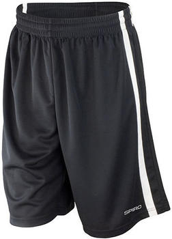SPIRO Basketball Quick Dry Shorts Black/White