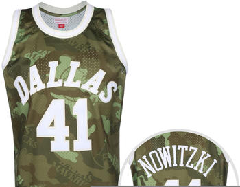 Mitchell & Ness NBA Dallas Mavericks Dirk Nowitzki Black Team Color Swingman Trikot (SMJY4362) grün