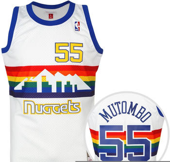 Mitchell & Ness NBA Denver Nuggets Dikembe Mutombo Trikot (SMJYAC18083) weiß