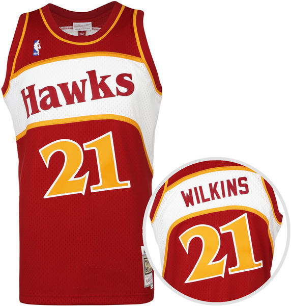 Mitchell & Ness NBA Atlanta Hawks Dominique Wilkins Trikot (SMJYGS18137) dunkelblau
