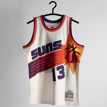 Mitchell & Ness NBA Phoenix Suns Steve Nash Off White Team Color Swingman Trikot (TFSM5052) grün