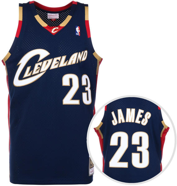 Mitchell & Ness NBA Cleveland Cavaliers LeBron James Trikot (SMJYGS18156) blau