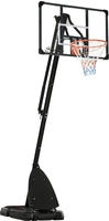 SPORTNOW A61-053V00MX, SPORTNOW Basketballkorb mit St&auml;nder, 179-209 cm