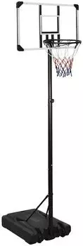 vidaXL Basketballkorb-Ständer transparent 235-305cm Polycarbonat (93654)
