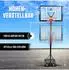 Apollo Basketballkorb-Set mit Ständer, Rollen, höhenverstellbar 230-305cm (80052)