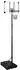 vidaXL Basketballständer transparent 280-350cm, Polycarbonat (3107833)