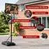 KM Fit Basketballständer höhenverstellbar 110-210cm, mobil, outdoor (KM-HE-BK210)