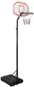 vidaXL Basketballständer 282-352cm, Polyethylen, schwarz/weiß (3107831)