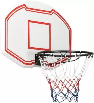 vidaXL Basketball-Backboard wei&szlig; 90x60x2cm Polyethylen