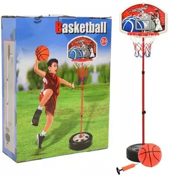 vidaXL Kinder-Basketball-Spielset, verstellbar, 120cm (80349)