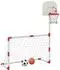 vidaXL Fußball- und Basketball-Set für Kinder mit Bällen 98x50x70cm (4016330)