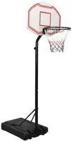 vidaXL Basketballst&auml;nder Wei&szlig; 237-307 cm Polyethylen