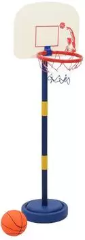 vidaXL Basketballkorb mit Ständer, Ball & Pumpe, höhenverstellbar 90-121cm