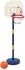 vidaXL Basketballkorb mit Ständer, Ball & Pumpe, höhenverstellbar 90-121cm