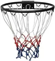 vidaXL Basketballring Schwarz 39 cm Stahl