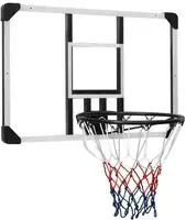 vidaXL Basketballkorb Transparent 90x60x2,5 cm Polycarbonat