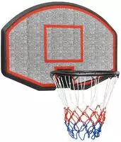 vidaXL Basketballkorb Schwarz 71x45x2 cm Polyethylen