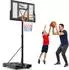 KM Fit Basketballständer höhenverstellbar 135-305cm, mobil, Outdoor (KM-HE-BK305)