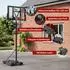 KM Fit Basketballständer höhenverstellbar 135-305cm, mobil, Outdoor (KM-HE-BK305)