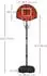 Sport Now Basketballständer höhenverstellbar mit Magnet-Dartscheibe, Stahl, 129-179cm